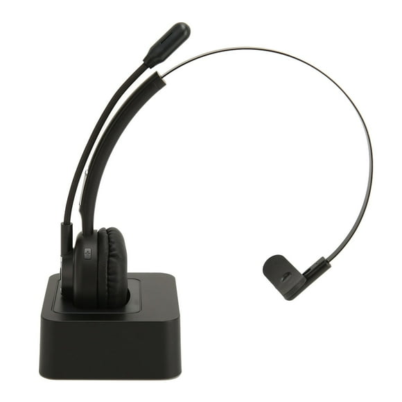 Customer Service Headset, Padded Ear Cushion Telephone Headset Single Ear Comfortable 5.0 Long Battery Life For Laptops