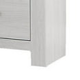 thumbnail image 4 of Kopa 26 Inch Nightstand with 2 Drawers, Black Handles, White Wood Finish, 4 of 5