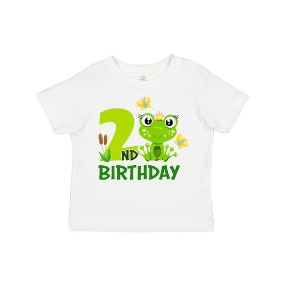 Inktastic 2nd Birthday Princess Frog Girls Toddler T-Shirt