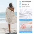 thumbnail image 4 of Beach Towel Beige Paisley Pattern Bath Pool Towels Boho Tribal Vintage Flowers Absorbent Beach Towel Soft Large Quick Dry Lightweight Camping Travel Sports Yoga Gym Swim Towels for Adult 35x70 Inch, 4 of 9