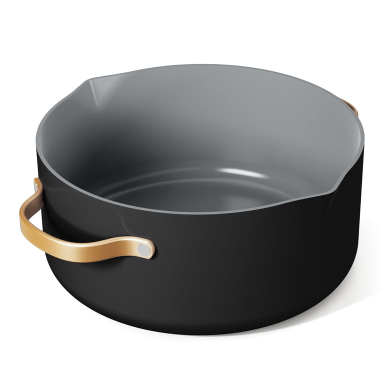 Beautiful 5 Quart Ceramic Non-Stick Dutch Oven with Strainer Lid