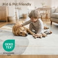 thumbnail image 4 of ODIKA 6'x9' Washable Area Rug Non-Slip, Easy Care, Abstract Vintage Way Distressed Swirl Motif Lightweight Throw for Family Room, Living Mater Bedroom, 4 of 7