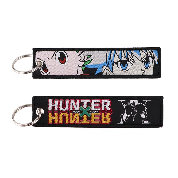 Japanese Anime Novel Jet Tag New Embroidery Keyrings for Motorcycles Cars Backpack Key Tag Fashion Key Holder Gifts 1PCS 4