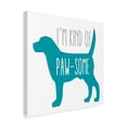thumbnail image 2 of Trademark Fine Art 'Pawsome Dog' Canvas Art by Erin Clark, 2 of 3