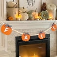 thumbnail image 4 of Dalrosia Pumpkin Garland Fall Decorations for Home-Thanksgiving Farmhouse Pumpkins Wood Bead Garland Banner for Fireplace Mantel Walls, 4 of 6