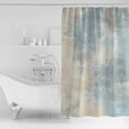thumbnail image 2 of Abstract Shower Curtain, 60" x 72", Watercolor Teal Brown Gradient Waterproof Bathroom Curtain Washable Shower Curtain Set with 12 Hooks, 2 of 6