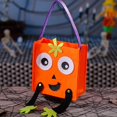 thumbnail image 2 of Decoración para Halloween Bolsa de dulces de Halloween, bolsa de Cushaw de araña 3D, cubo de tela portátil, bolsa de dulces para niños(Buy 2 save 10%), 2 of 6