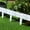 White, variant on Naxoaeo 10PCS Plastic Garden Edging Stone-Look Border-Decorative Flower Bed Fence for Landscaping, Set of 10 Terracotta Interlocking Lawn Stakes by Pure Garden