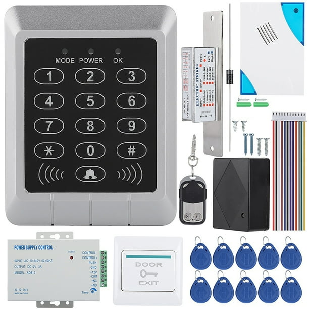 Kit de control de acceso a puerta, control de acceso con teclado RFID Sistema de control de acceso Kit de control de acceso Funcionamiento suave