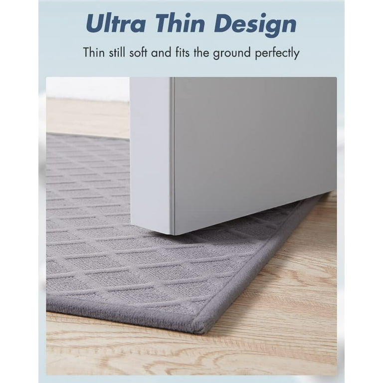Super Absorbent Floor Mat, Ultra Thin Bathroom Rugs With Rubber