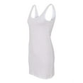 thumbnail image 2 of BELLA + CANVAS Women's Jersey Tank Dress in White L | 6012, 2 of 3