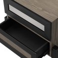 thumbnail image 5 of Nightstand Side End Table, Brown Oak, Wood, Modern Contemporary, Mid Century Bedroom Living Master Guest Suite Room, 5 of 7