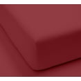 thumbnail image 4 of 1200 Thread Count 100% Cotton Solid Sheet Set (King, Burgundy), 4 of 4