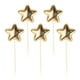 thumbnail image 1 of EeaseMX 5 adornos de estrella para tarta, adorables palitos de poliuretano para cupcakes, decoración para fiestas, bodas, cumpleaños y festivales (dorados)., 1 of 7