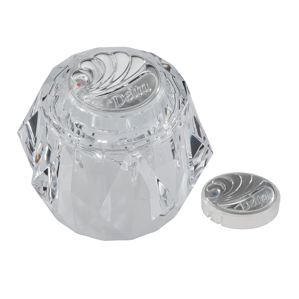 Thrifco 4402551 Delta Tub and Shower Faucet Peerless Clear Acrylic with Hot / Cold Buttons