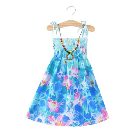 

Chaoren Summer Dress Sleeveless Loose Bohemian Children Lacework Tube Top Dress for Beach