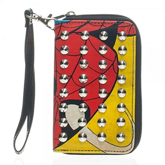 Spiderman Comic Stud Zip Wallet