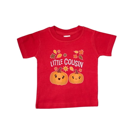 

Inktastic Little Cousin Pumpkins with Fall Leaves Gift Baby Boy or Baby Girl T-Shirt
