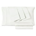 thumbnail image 2 of Empyrean Sheet Set (6pc) Microfiber 24" Extra Deep Pocket Bed Sheet Set, Queen, White, 2 of 9