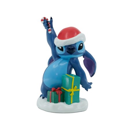 Lilo & Stitch Collectible Christmas Stitch 6 inch Polyresin Figurine, Blue, by Ruz