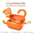 thumbnail image 5 of TOZO A1 Mini Wireless Earbuds Bluetooth Headphones, AI Noise Cancelling Mic, 32H, Stereo Bass, Clear Calls, Lightweight IPX5 Waterproof, App 32EQ, Orange, 5 of 10