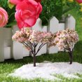 thumbnail image 2 of 10PCS Simulation Tree Micro Landscape Simulation Succulent Plants Accessories Garden Decorations (Pink), 2 of 6