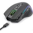 thumbnail image 4 of Ratón inalámbrico para juegos con cable, retroiluminación RGB, ratón óptico ergonómico, 9 botones programables con botón de disparo rápido de grabación de macros, 4000 DPI ajustables,, 4 of 5
