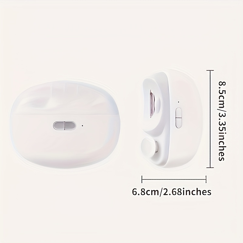 XHSGX 2-in-1 Electric Nail Clipper and Polisher, with LED Light, Anti-Pinch Safety Feature, Polishing and Grinding Functions, USB Charging, Multi-functional manicure tool for home and salon use