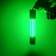 green Underwater Fishing Light Submersible Night Light 180 LED Lamp 5 Meter Wire 12v Bright Underwater Fishing Light For Crappie Shad Squid Boat