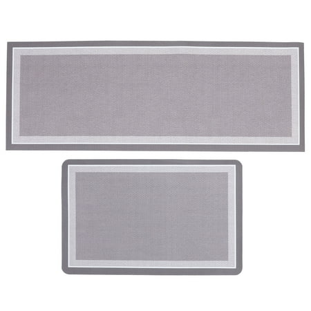 

2pcs Kitchen Mats Anti-slipping Kitchen Mat Floor Nonslip Kitchen Rug Absorption Mat