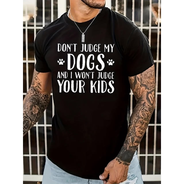 Fun Dog Lover's Tee - Humorous Graphic Print, Quick Drying, Breathable, Short Sleeve, Casual, Comfortable, Perfect for Running, Training, Spring, Summer, and Outdoor Activities Tee For Adult, Men, W