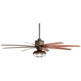 thumbnail image 6 of 72" Casa Vieja Predator Rustic Indoor Outdoor Ceiling Fan with Dimmable LED Light Remote English Bronze Cherry Cage Damp Rated for Patio Exterior, 6 of 8