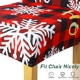thumbnail image 5 of Christmas Chair Covers Set of 6, Red and Black Buffalo Plaid Chair Slipcovers Stretch Removable Washable Xmas Seat Protector for Christmas Holiday Kitchen Dining Room Bedroom Decors, 5 of 6
