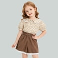 thumbnail image 4 of BOOMNY Girl's Baggy Shorts Wide Leg Shorts for Kids Trendy Elastic Waist Solid Cozy Summer Shorts With Pocket, 4 of 6