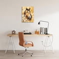 thumbnail image 4 of Horse Wall Art Canvas Rustic Horse Wall Decor Prints Framed Painting Farmhouse Flower Pictures Gifts Artwork for Bathroom Living Dining 12"x16", 4 of 6