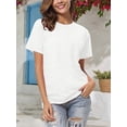 thumbnail image 3 of Womens Tshirts Short Sleeve Tops Casual Loose Fit Tunic T Shirts Tops Summer T Shirts for Lady Tee Shirts Blouse Tops, 3 of 6