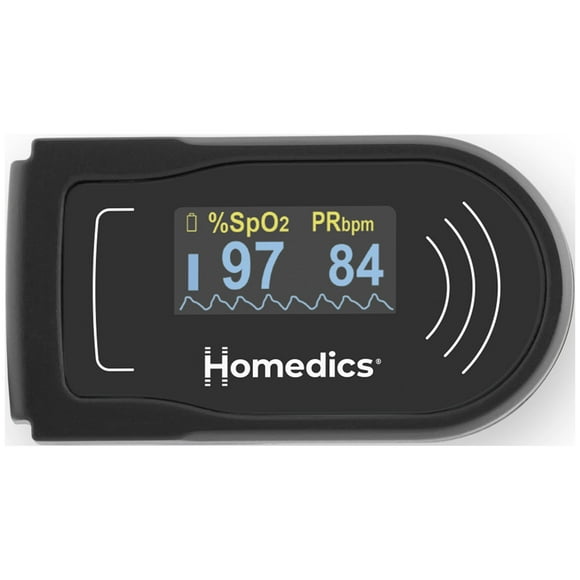 Homedics 700 Series Pulse Oximeter, Measures Blood Oxygen Level, Monitors Pulse Rate, PX-560BTCO