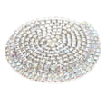 thumbnail image 2 of 2 Rows Close Rhinestone Chain, Grid Connection DIY Rhinestone Chain Trim  For DIY Jewelry For Cake Decoration For Wedding, 2 of 8