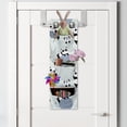 thumbnail image 2 of Panda Hanging Pocket Organizer, Pattern with Animal in Space Plants Rockets and Stars in Pastel Tones, Printed Polyester Storage Bag with Pockets, 9" x 27", Multicolor, 2 of 2