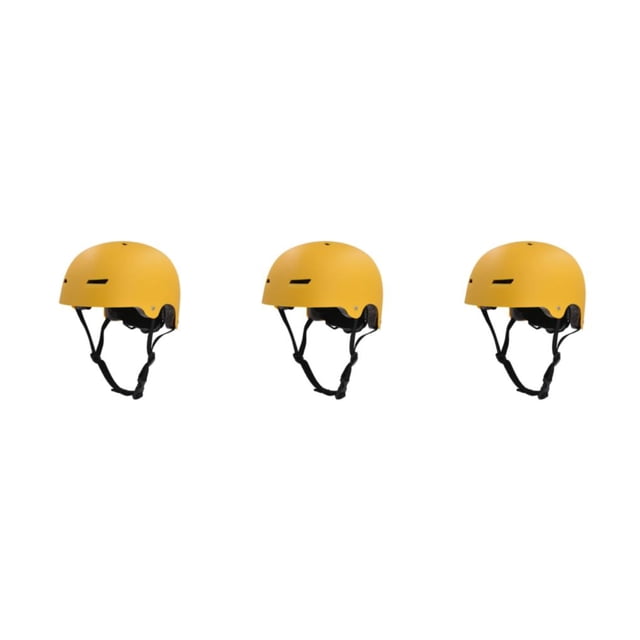 Eigraketly Cascos deportivos ABS: doble protección para mayor seguridad y comodidad al usar cascos de patinaje sobre ruedas Amarillo mate L Type1 NO1