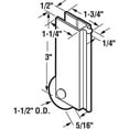 thumbnail image 2 of Mirror Door Roller Assembly, 1-1/2 in., Plastic Roller, Ball Bearings, Concave, 2 of 2