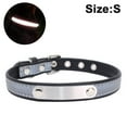 thumbnail image 1 of Dog Collar with Engraved Name Tag, Customizable, Soft Leather, Dog Collar with Individual Identification Tag, for Small, Medium a, 1 of 8