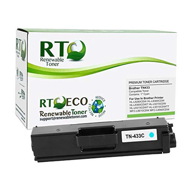 Renewable Toner Compatible Toner Cartridge Replacement for Brother TN431C TN433C TN