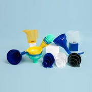 Terbold Plastic Funnel Set, 4 Size Set (mini, small, medium, large)
