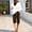 Brown women cotton linen shorts a1, variant on Cagogo Women Cotton Linen Plus Size Elastic Waist Shorts with Pockets Casual Bermuda Pants Summer Relaxed High Waisted Lounge Beach Trousers, Khaki 3XL