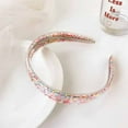 thumbnail image 4 of Hair Ornament Hair Accessories Sparkly Sequin Hair Hoops Transparent Hair Band Quicksand Headbands Glitter BLUE, 4 of 7