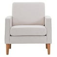 thumbnail image 6 of GZXS Single Sofa, Mid Century Upholstered Accent Chair, Living Room Sofa, Club Chair, TV Armchair for Small Space, Home Living Room, Apartment, Dorm, Office, Beige, 6 of 10