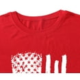 thumbnail image 4 of YI XIANG RAN Plus Size American Flag Shirts Women Patriotic Shirts USA Flag Graphic T-Shirt 4th of July Tee Tops, 4 of 5