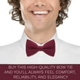thumbnail image 5 of Babies Classic Pre-Tied Bow Tie Formal Solid Tuxedo, by Bow Tie House (Small, Deep Red), 5 of 5