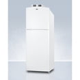 thumbnail image 2 of Frost-free break room refrigerator-freezer in white with NIST calibrated alarm/thermometers, 2 of 5